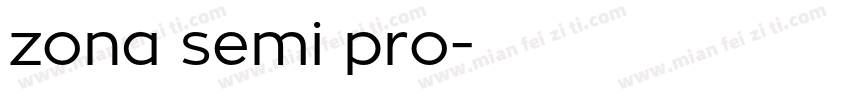 zona semi pro字体转换